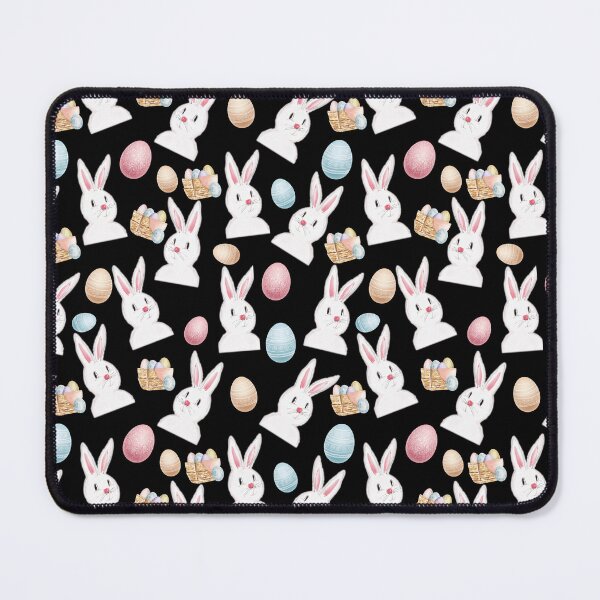 Item preview, Easter Bunny And Eggs Pattern- Black designed and sold by Designs By YL.