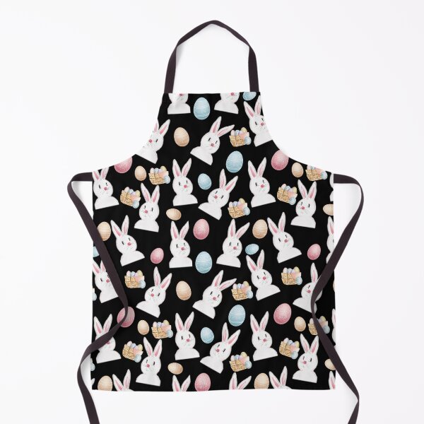 Item preview, Easter Bunny And Eggs Pattern- Black designed and sold by Designs By YL.