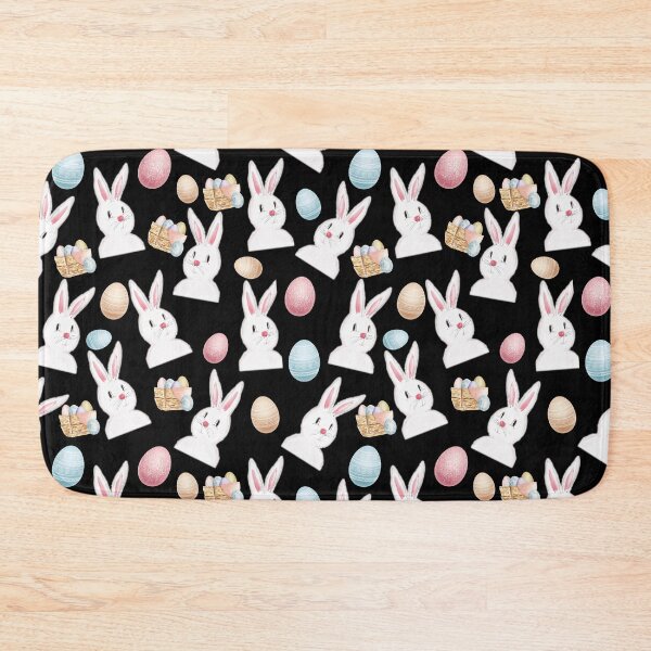 Item preview, Easter Bunny And Eggs Pattern- Black designed and sold by Designs By YL.