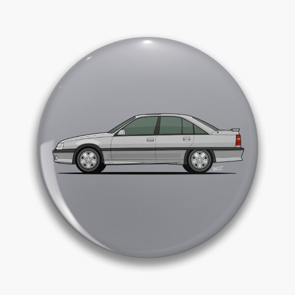 Item preview, Vaux.hall Carl.ton GSI / Op.el Omega 3000  side view illustration - Silver designed and sold by RJWautographics.