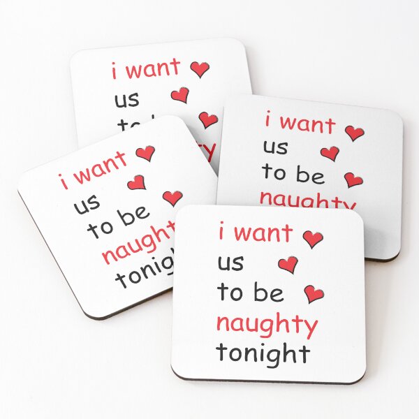 Item preview, I Want Us to Be Naughty Tonight, Naughty Valentines, Funny Rude Happy Valentines Day designed and sold by HybrisStudio.