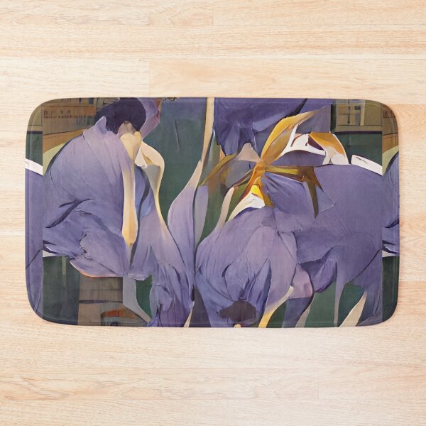 Item preview, Abstract Iris Flowers designed and sold by advanceprintart.