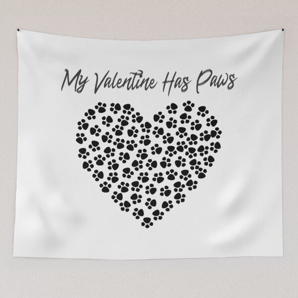 Item preview, My Valentine Has Paws - Heart Minimal   designed and sold by EiraJocasta.