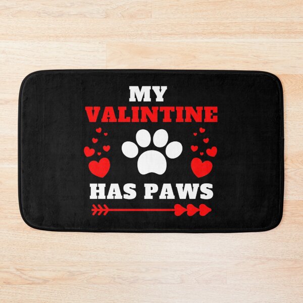 Item preview, My Valentine Has Paws - retro sunset cat lover quote    designed and sold by EiraJocasta.