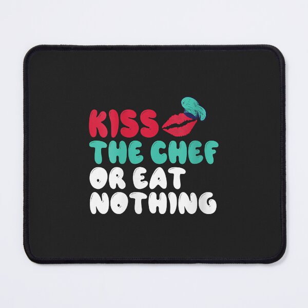 Item preview, Womens Kiss the Chef or eat nothing Kitchen Culinary Cook V-Neck designed and sold by JakariEzer.