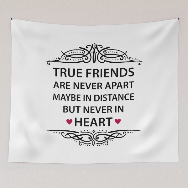 Item preview, True friends are never apart - True Friends Are Never Apart Maybe In Distance But Never In Heart  designed and sold by MOONINSPIRATION.