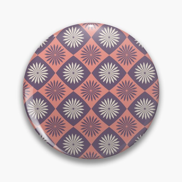 Item preview, Blomma, Vintage 60s Flower Seamless Pattern in Retro Color Style designed and sold by BesanoStyle.