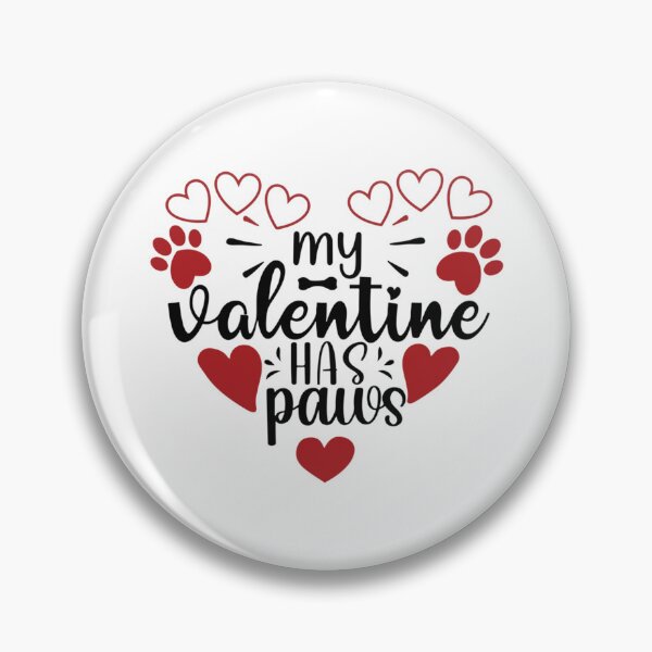 Item preview, My Valentine Has Paws, Funny Vintage Dog Valentines Day 2022 Gift Ideas    designed and sold by EiraJocasta.