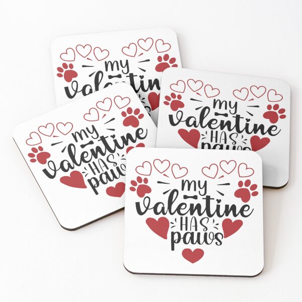 Item preview, My Valentine Has Paws, Funny Vintage Dog Valentines Day 2022 Gift Ideas    designed and sold by EiraJocasta.
