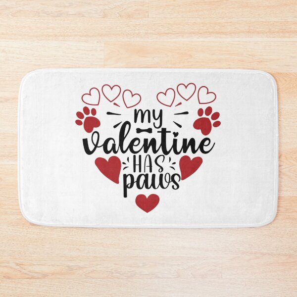Item preview, My Valentine Has Paws, Funny Vintage Dog Valentines Day 2022 Gift Ideas    designed and sold by EiraJocasta.