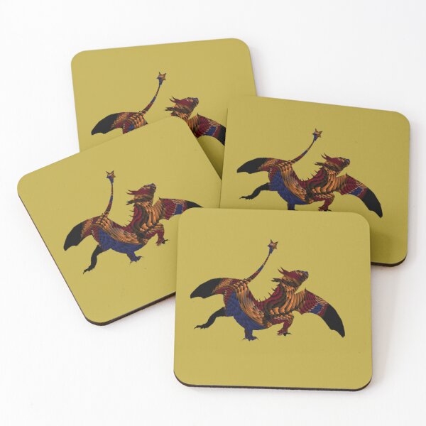 Item preview, Abstract colorful dragon designed and sold by tetibright.