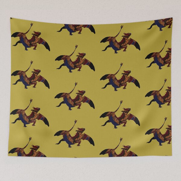 Item preview, Abstract colorful dragon designed and sold by tetibright.