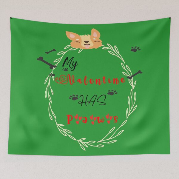 Item preview, My Valentine Has Paws-gift for valentines for pets lovers      designed and sold by EiraJocasta.
