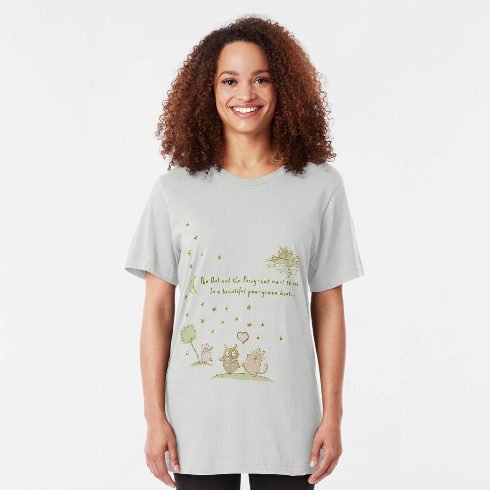 The Owl and the Pussy-Cat Slim Fit T-Shirt