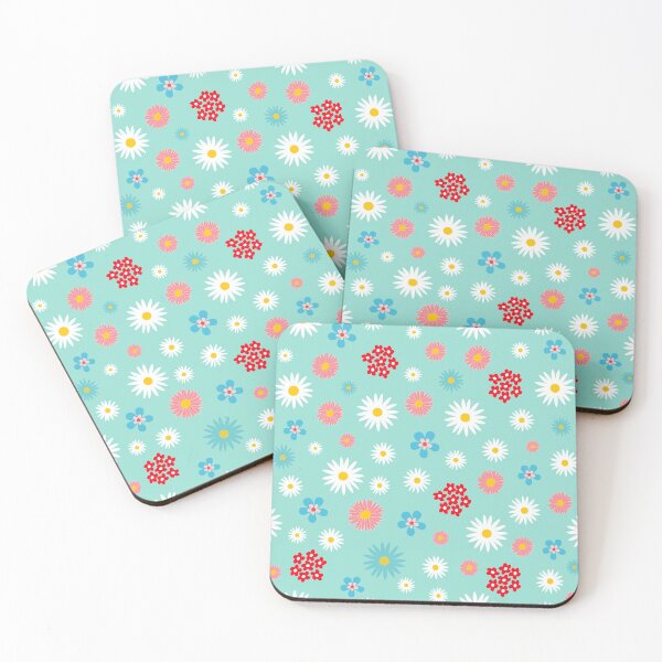 Item preview, Spring Flowers on Egg Blue designed and sold by lucybrownlane.
