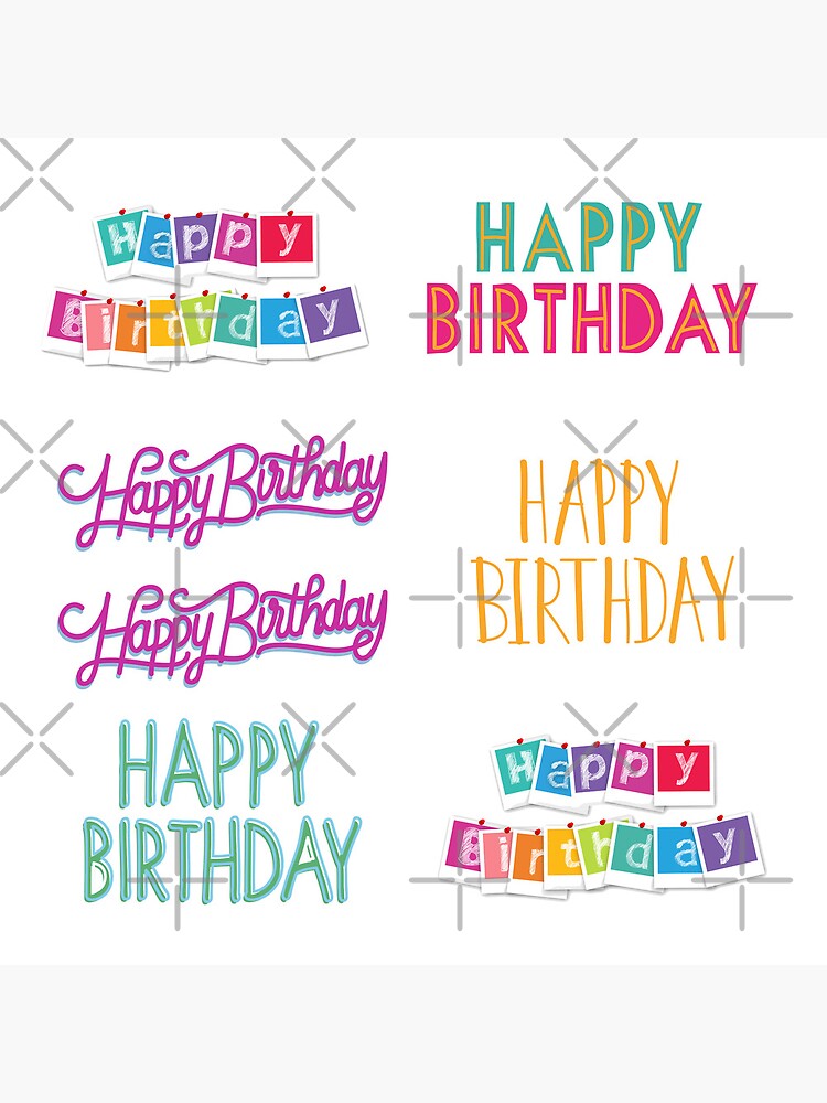 "Happy Birthday With Rainbow Letters And A Lot Of Love - Happy Birthday