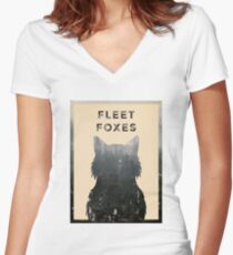 Fleet Foxes Women's Fitted V-Neck T-Shirt