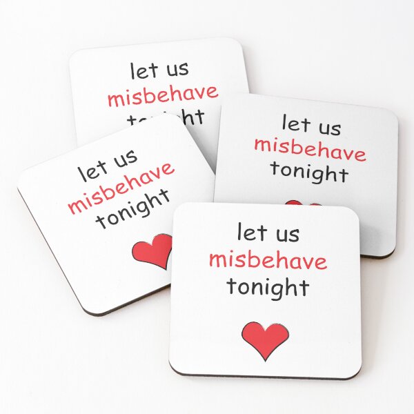 Item preview, Misbehave Tonight, Naughty Valentines, Funny Rude Happy Valentines Day designed and sold by HybrisStudio.