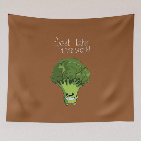 Item preview, For Best Father In The World Cute Little Broccoli designed and sold by BigFatMistake.
