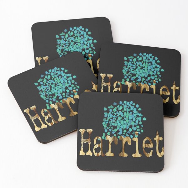 Item preview, Harriet name in gold and turquoise design designed and sold by Areashor.