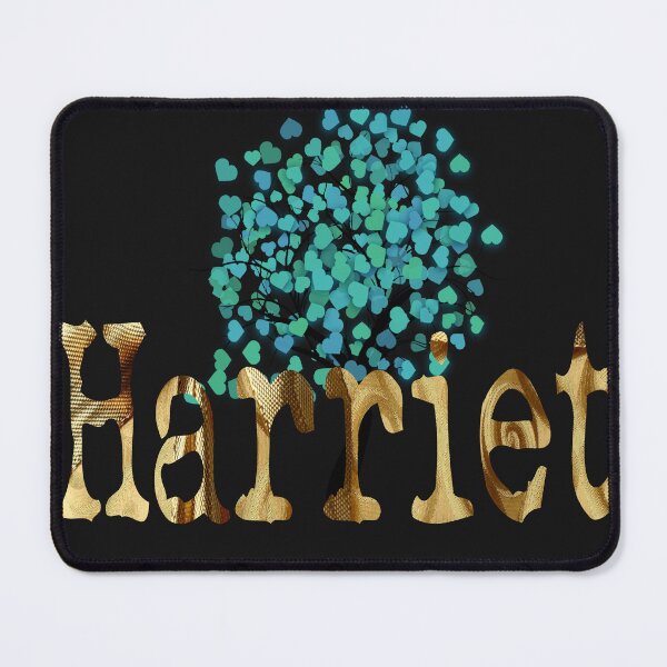 Item preview, Harriet name in gold and turquoise design designed and sold by Areashor.