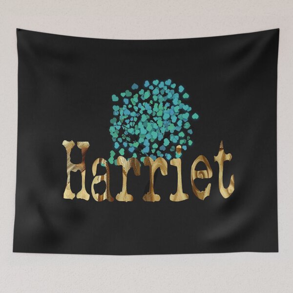 Item preview, Harriet name in gold and turquoise design designed and sold by Areashor.