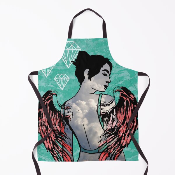 Item preview, Woman with red wings and white diamonds, cool and graphic designed and sold by keera66.