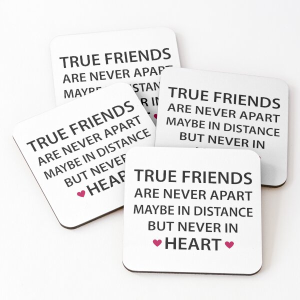 Item preview, True friends are never apart - True Friends Are Never Apart Maybe In Distance But Never In Heart - simple designed and sold by MOONINSPIRATION.