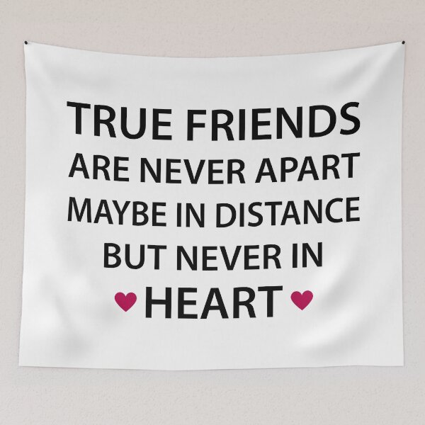 Item preview, True friends are never apart - True Friends Are Never Apart Maybe In Distance But Never In Heart - simple designed and sold by MOONINSPIRATION.