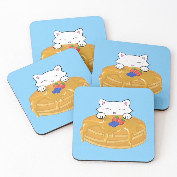 Item preview, Cat Eating A Pancake pattern designed and sold by Purr95.