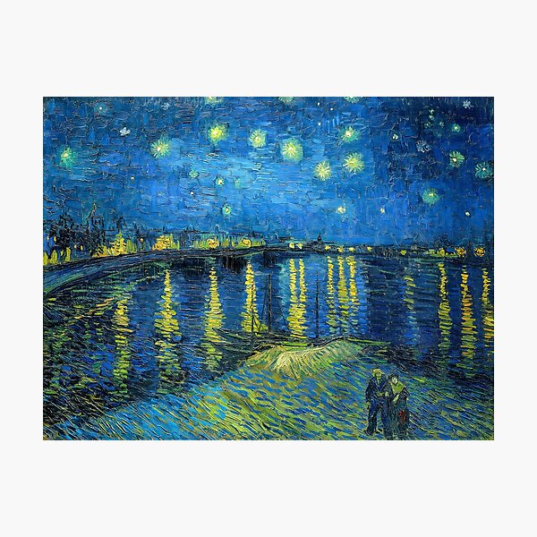 Starry Night Over the Rhone Art Print by Vincent Van Gogh | Redbubble Photographic Print