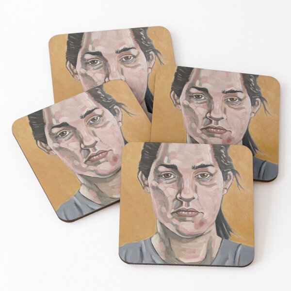 Item preview, Portrait of an unknown woman. Acrylic on 40 x 50cm canvas designed and sold by crowleyronan123.