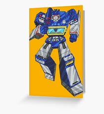 Soundwave Transformers Greeting Card