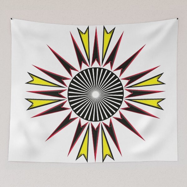 Item preview, Black and yellow arrow flower designed and sold by Bigrow.