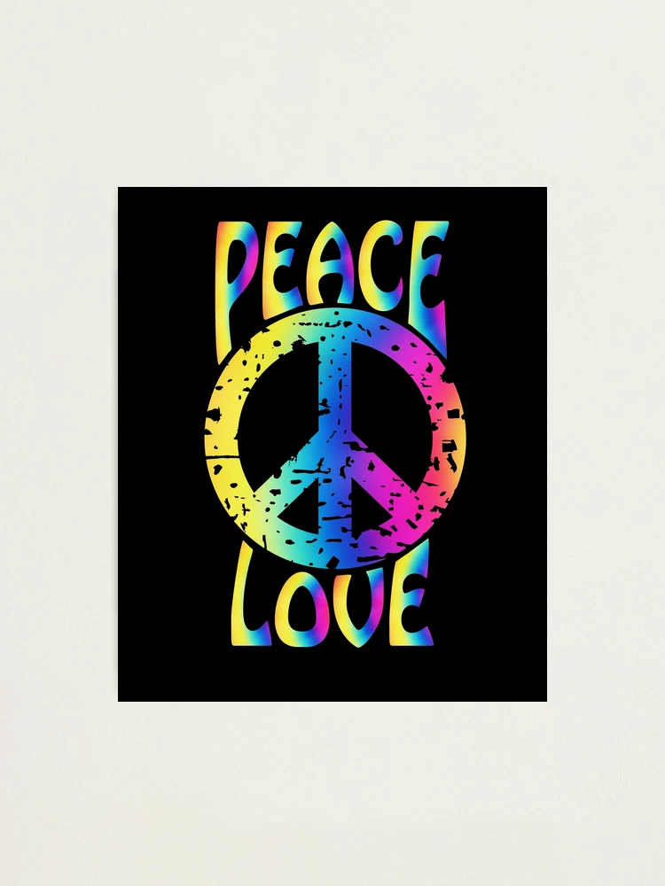 Peace Word Psychedelic Decal Earth Hippie Love Happiness Sticker V2