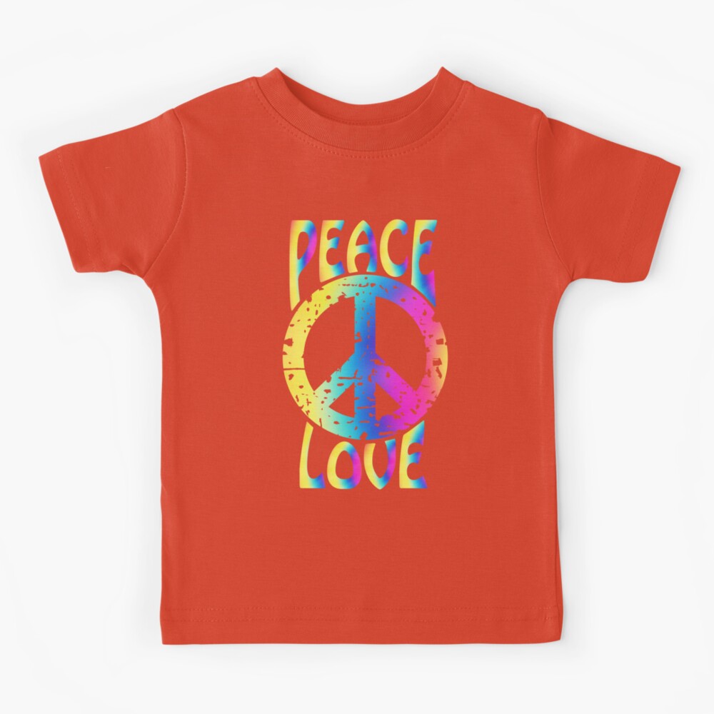 Colorful Peace Shirt for Boys GIrls Unisex Kids Outfit Age 4 to 18 Hippie  Love Floral Comfy Tees Boho T-Shirt 