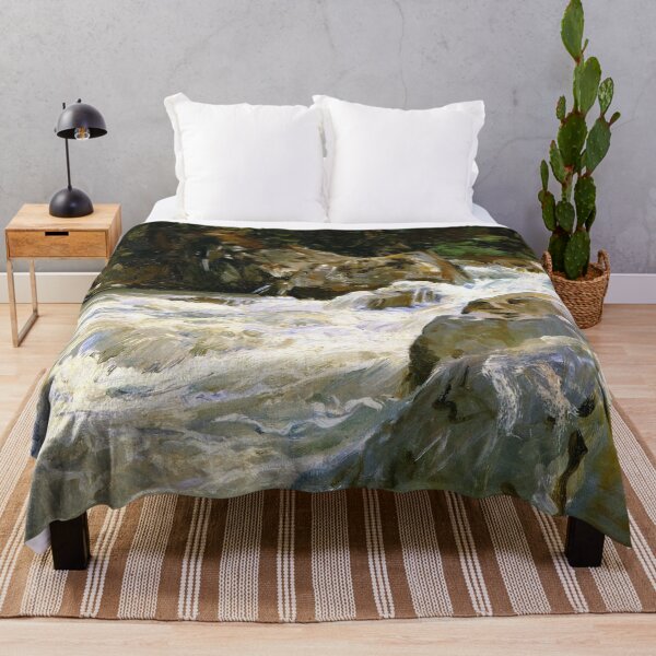 Item preview, Serenity in Nature: A Tranquil River Flowing Through a Lush Forest designed and sold by SweetMySpot.