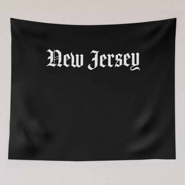 Item preview, New Jersey NJ USA Cool Vintage Font designed and sold by SuperFreshArt.
