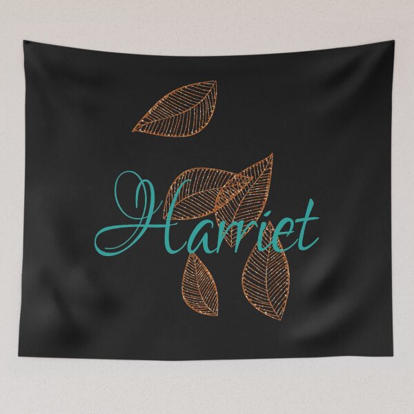 Item preview, Harriet name gold leaf gossamer elegant text design designed and sold by Areashor.