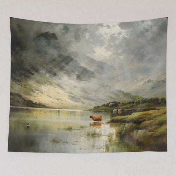 Item preview, Tranquil Reflections: A Serene Cow in the Countryside designed and sold by SweetMySpot.
