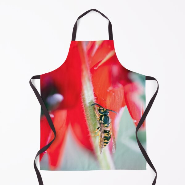 Item preview, European Wasp stops on the beautiful Sturt Desert Pea designed and sold by imaginethis.