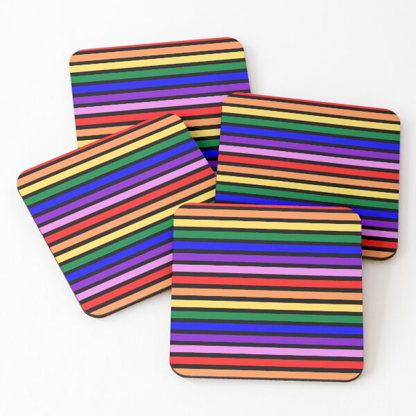Item preview,  Harlequins Rugby Rainbow Striped Classic Minimal Line Pattern designed and sold by SeemDev786.