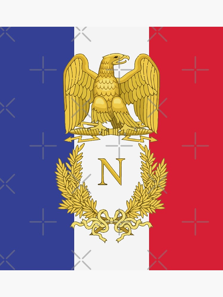 France napoleon flag - French Pride - Empire - | Art Print