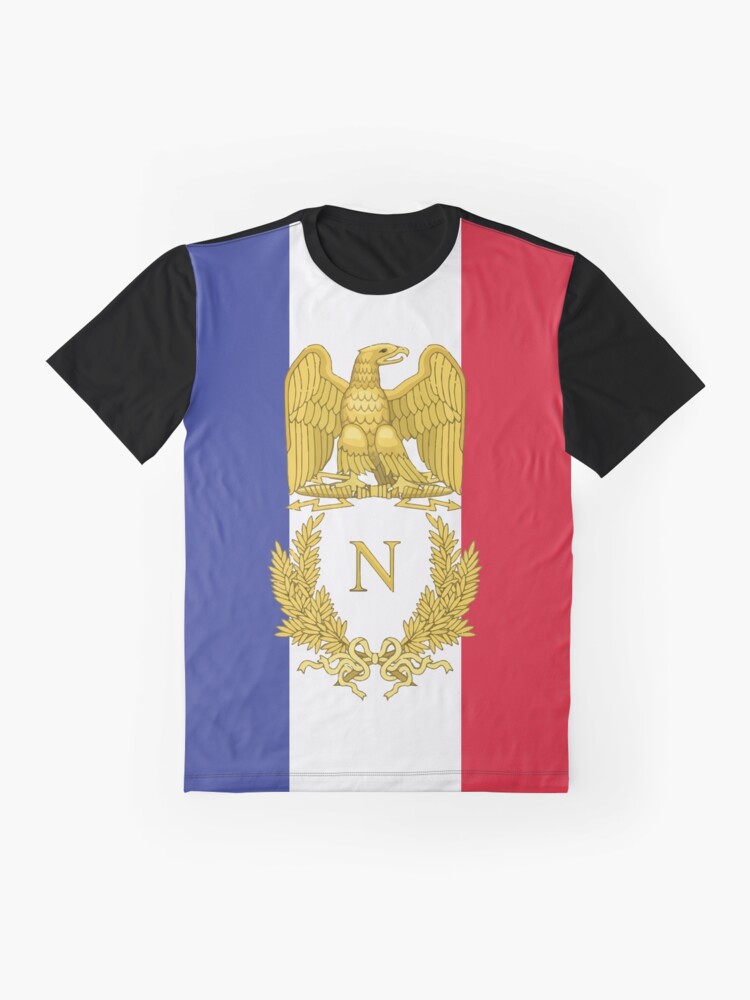 Grafik T-Shirt mit Frankreich-Napoleon-Flagge - French Pride