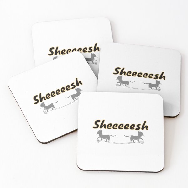 Item preview, Sheeeeesh 2 Cats - Animal Typography designed and sold by Digitalme Designs.