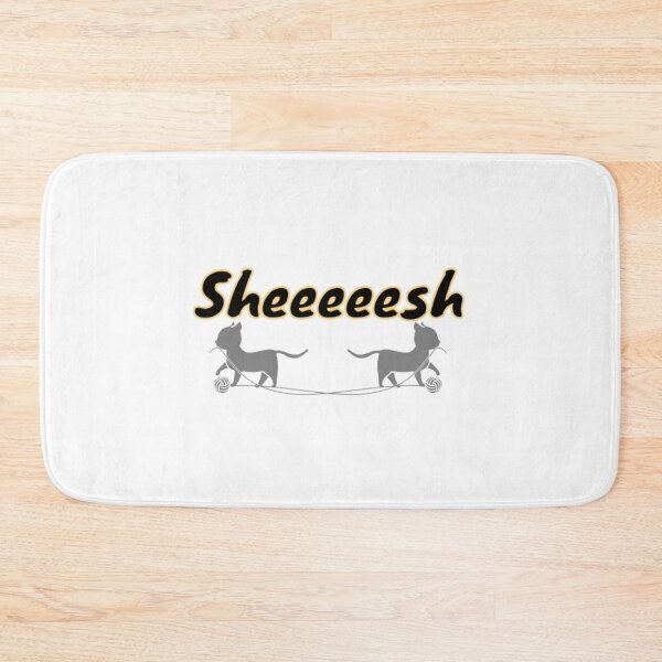 Item preview, Sheeeeesh 2 Cats - Animal Typography designed and sold by Digitalme Designs.