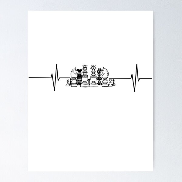 Item preview, Chess Heartbeat designed and sold by ChessPoker.