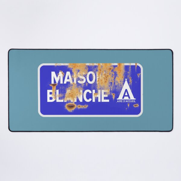 Item preview, Le Mans Maison Blanche Campsite Sign designed and sold by RedFirecracker.