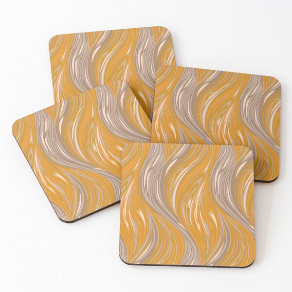 Item preview, ocher waves designed and sold by Adeodunfaart.