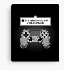Videogames relationship status Canvas Print